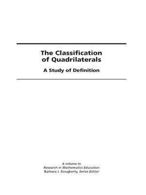 cover image of The Classification of Quadrilaterals